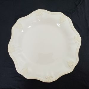 LENOX Butlers Pantry Gourmet 12" Dinner Plate Off White Cream Color